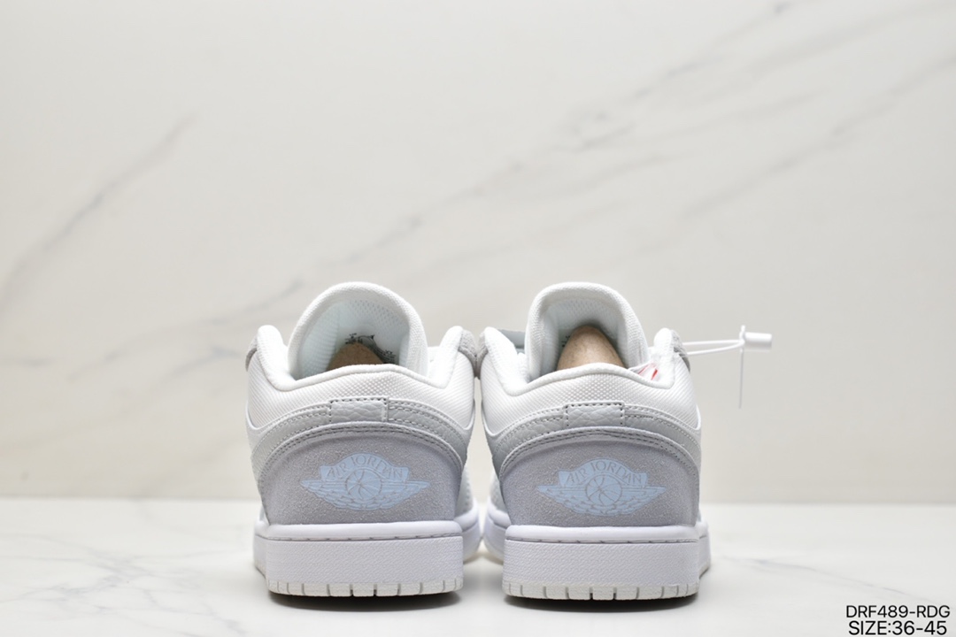 NK Air Jordan 1 Low ”Breathe/Triple White” AJ1 Jordan generation low-top classic retro cultural leisure sports basketball shoes DC0774