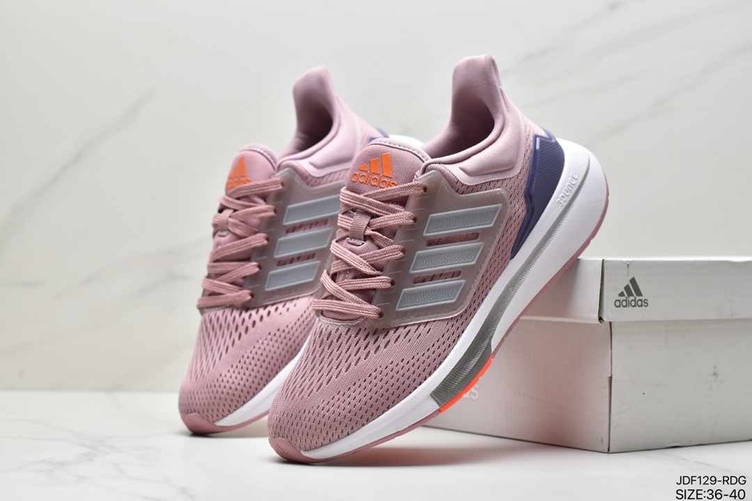 Adidas EQ21 RUN retro running shoes are made of full mesh fabric