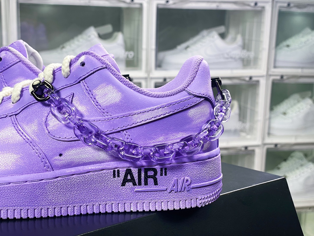 260 Air Force 1 07 LV8”Purple”空军一号经典低帮百搭休闲运动板鞋“做旧香芋紫鞋链”DD8959-100
