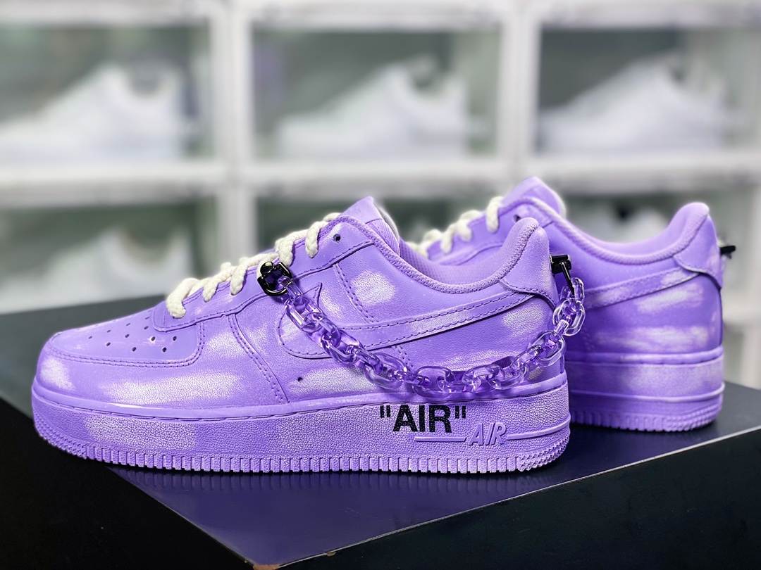 260 Air Force 1 07 LV8”Purple”空军一号经典低帮百搭休闲运动板鞋“做旧香芋紫鞋链”DD8959-100