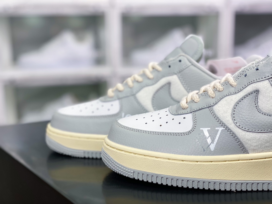 Air Force 1 07 LV8 ”Good Bye” classic low-top all-match casual sports shoes ”smoke white V heart” DO5220-166