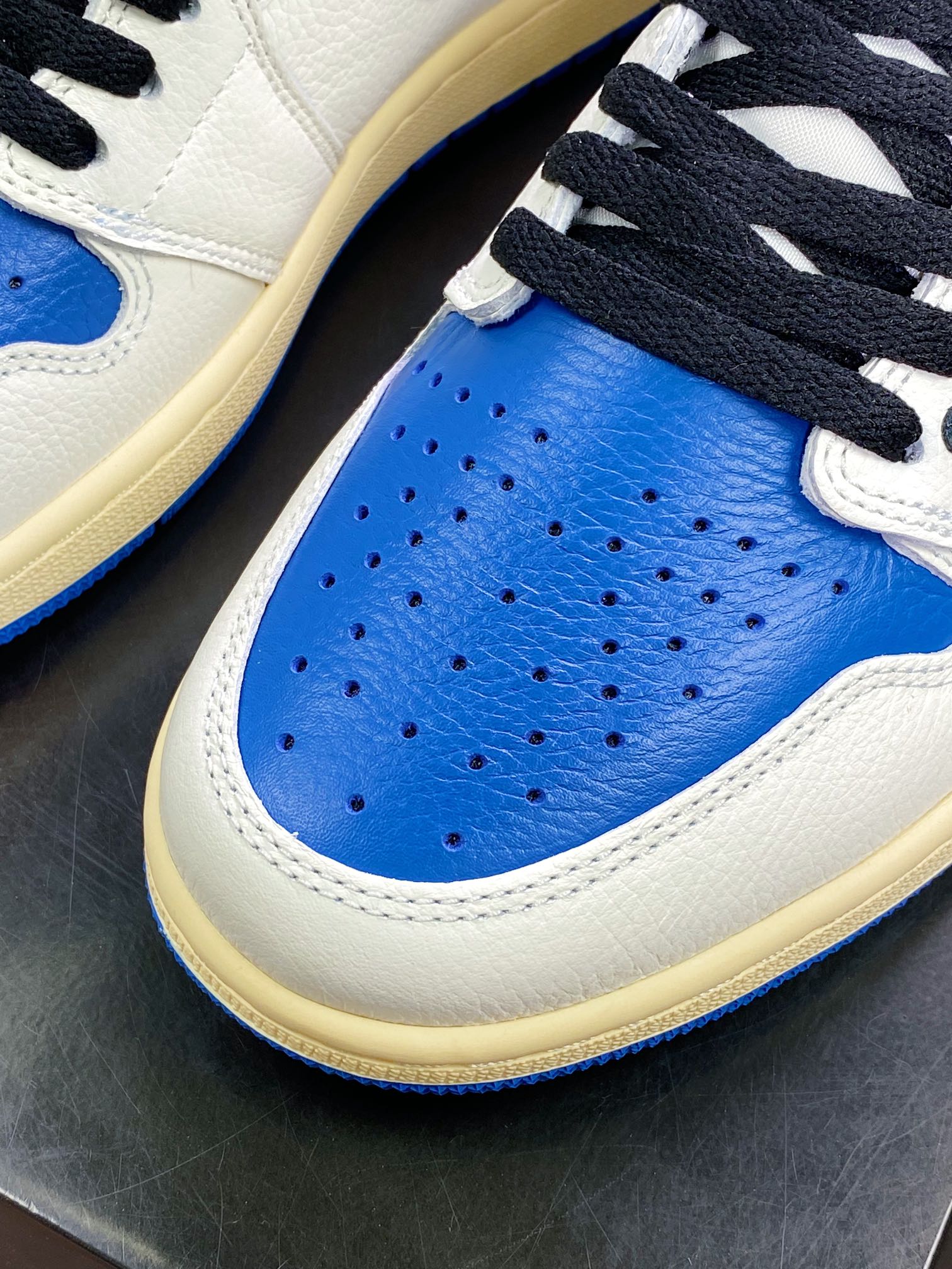 纯原版本 480 fragment design x Travis Scott x Air Jordan 1 High OG SP”Military Blue”AJ1乔丹一代DH3227-105