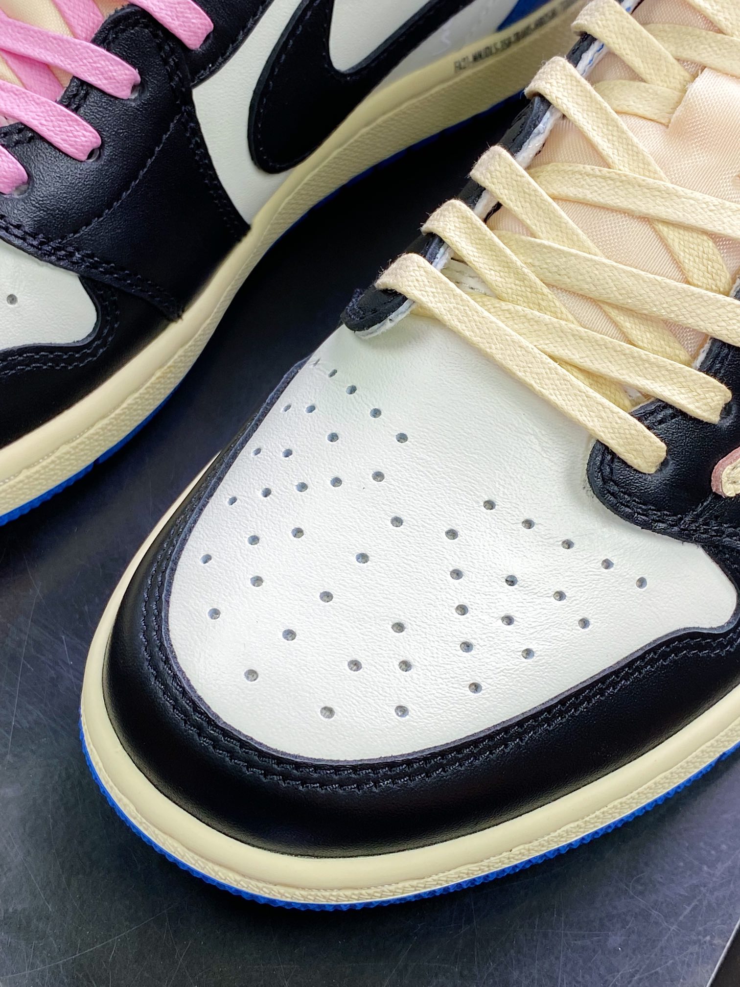 纯原版本 480 fragment design x Travis Scott x Air Jordan 1 Low OG SP”Military Blue”AJ1乔丹一代经典低帮文化DM7866-140
