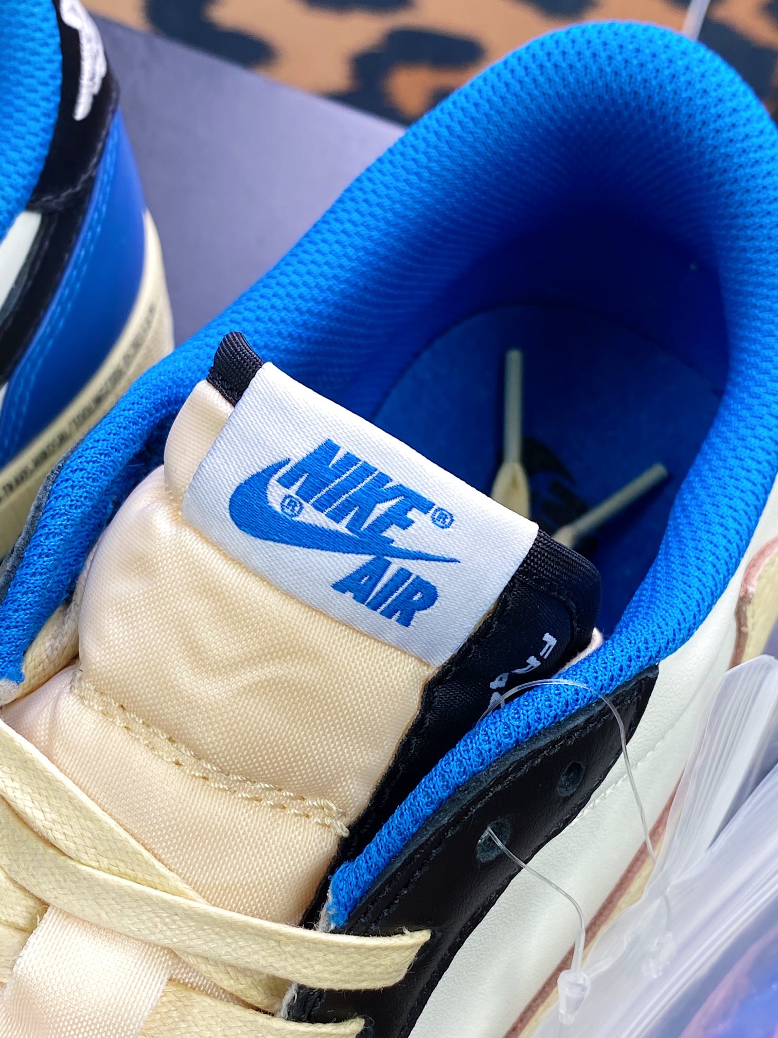 纯原版本 480 fragment design x Travis Scott x Air Jordan 1 Low OG SP”Military Blue”AJ1乔丹一代经典低帮文化DM7866-140