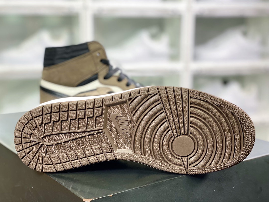 纯原版本 480 fragment design x Travis Scott x Air Jordan 1 High OG SP”Military Blue”AJ1 DH3227-105
