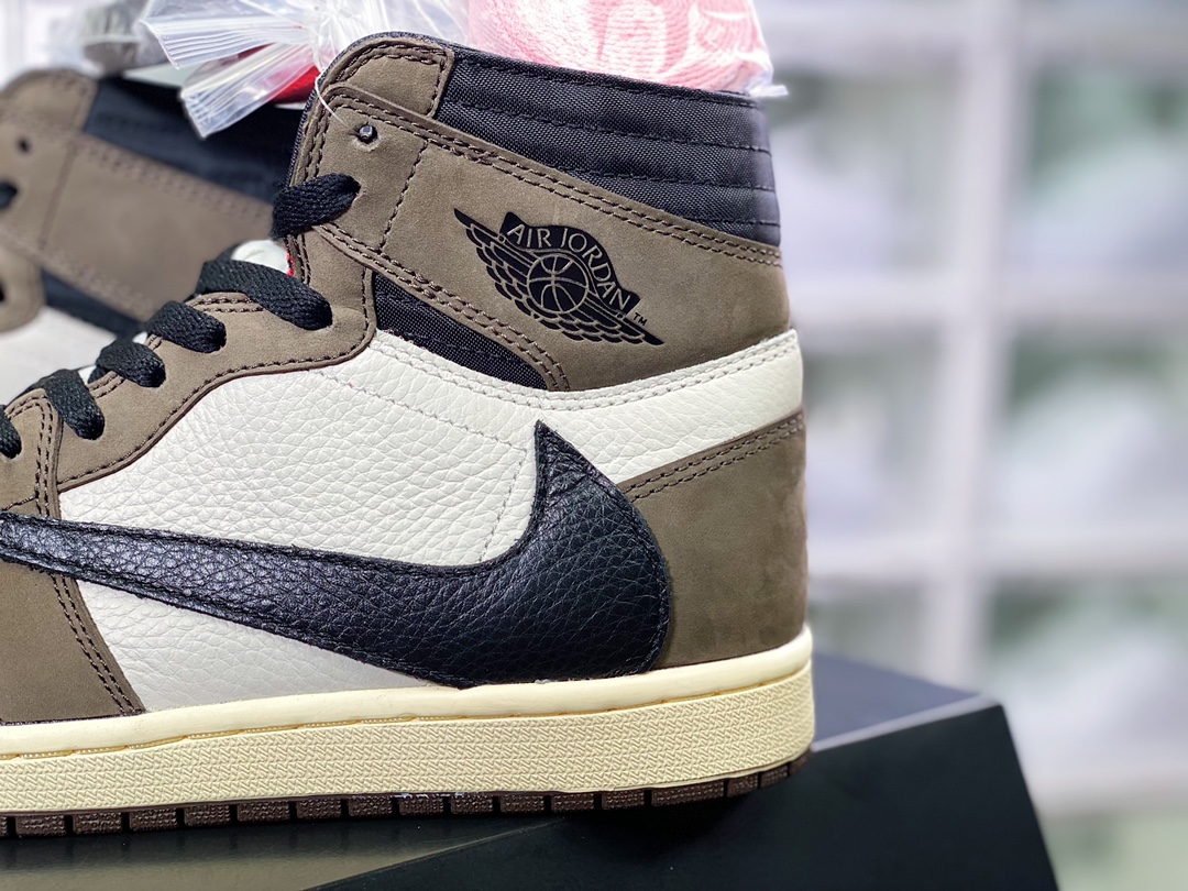 纯原版本 480 fragment design x Travis Scott x Air Jordan 1 High OG SP”Military Blue”AJ1 DH3227-105