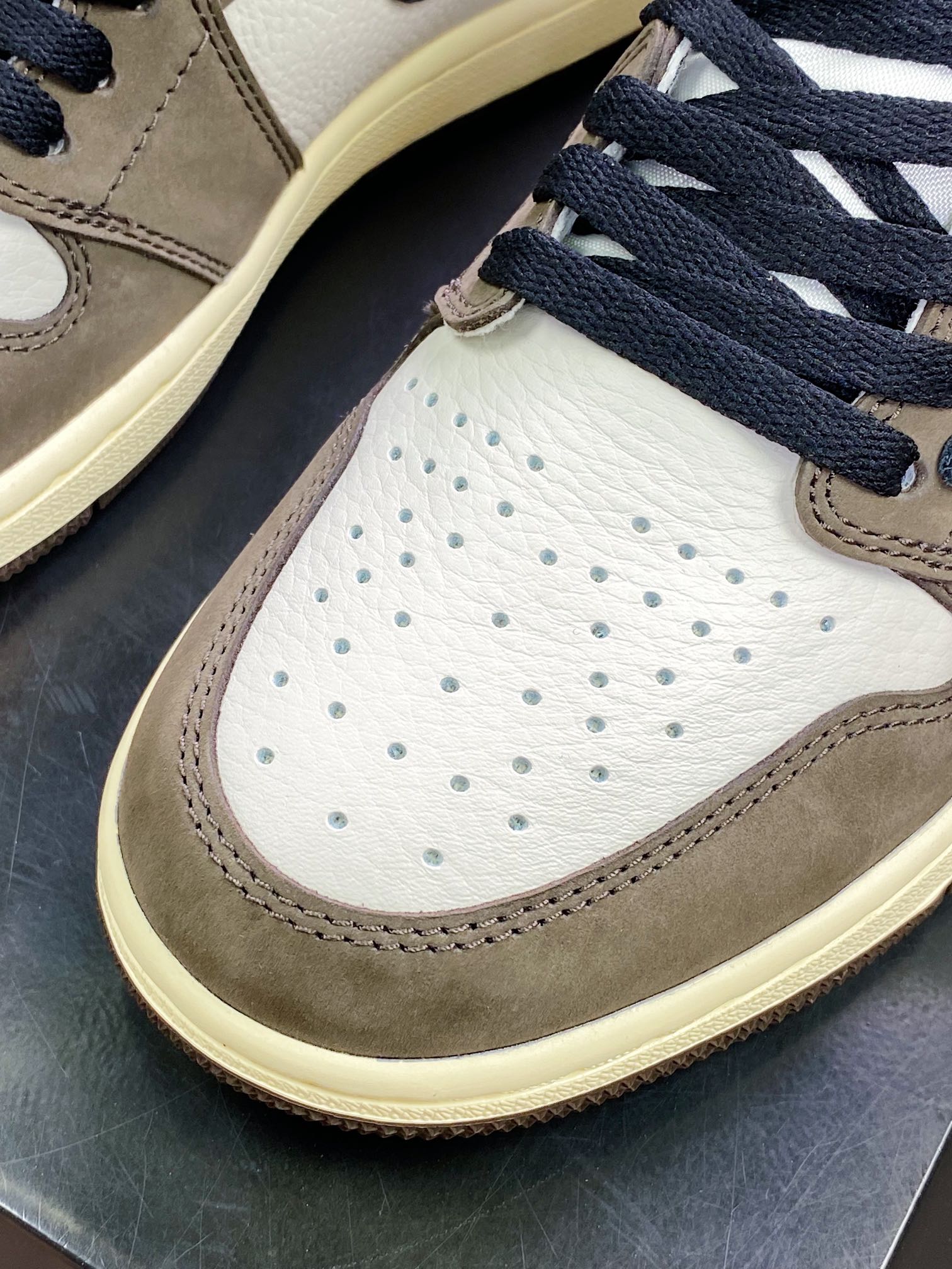 纯原版本 480 fragment design x Travis Scott x Air Jordan 1 High OG SP”Military Blue”AJ1 DH3227-105