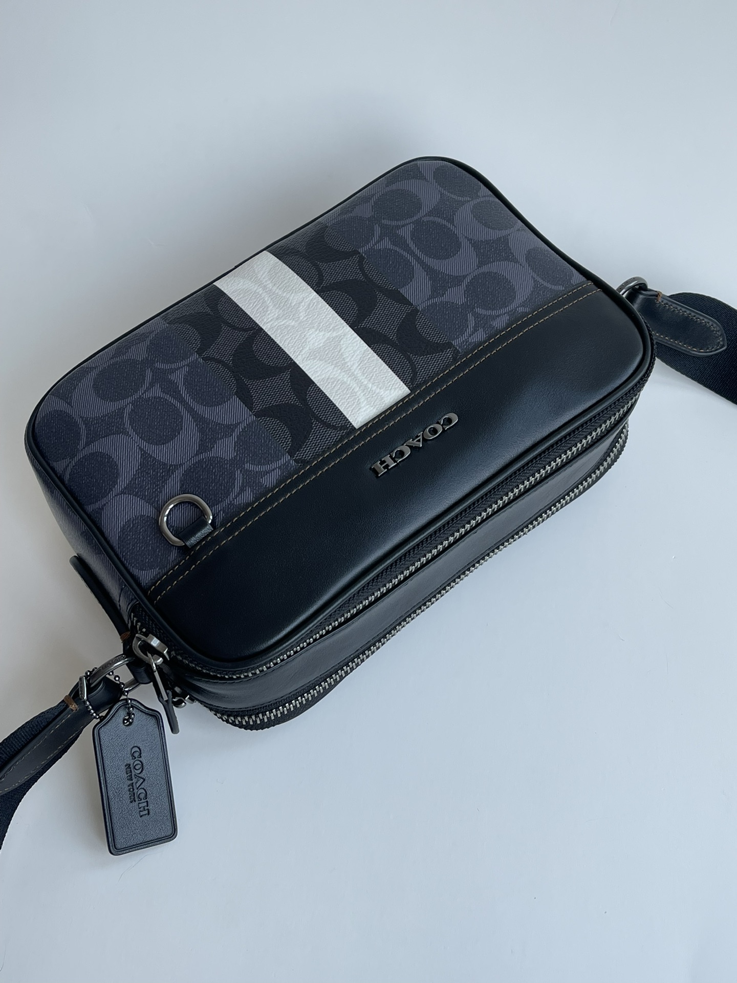 Coach ～纯原 COACH C9965蔻驰 2022新款相机包 COACH 蔻驰 男士双拉链单肩背斜挎包