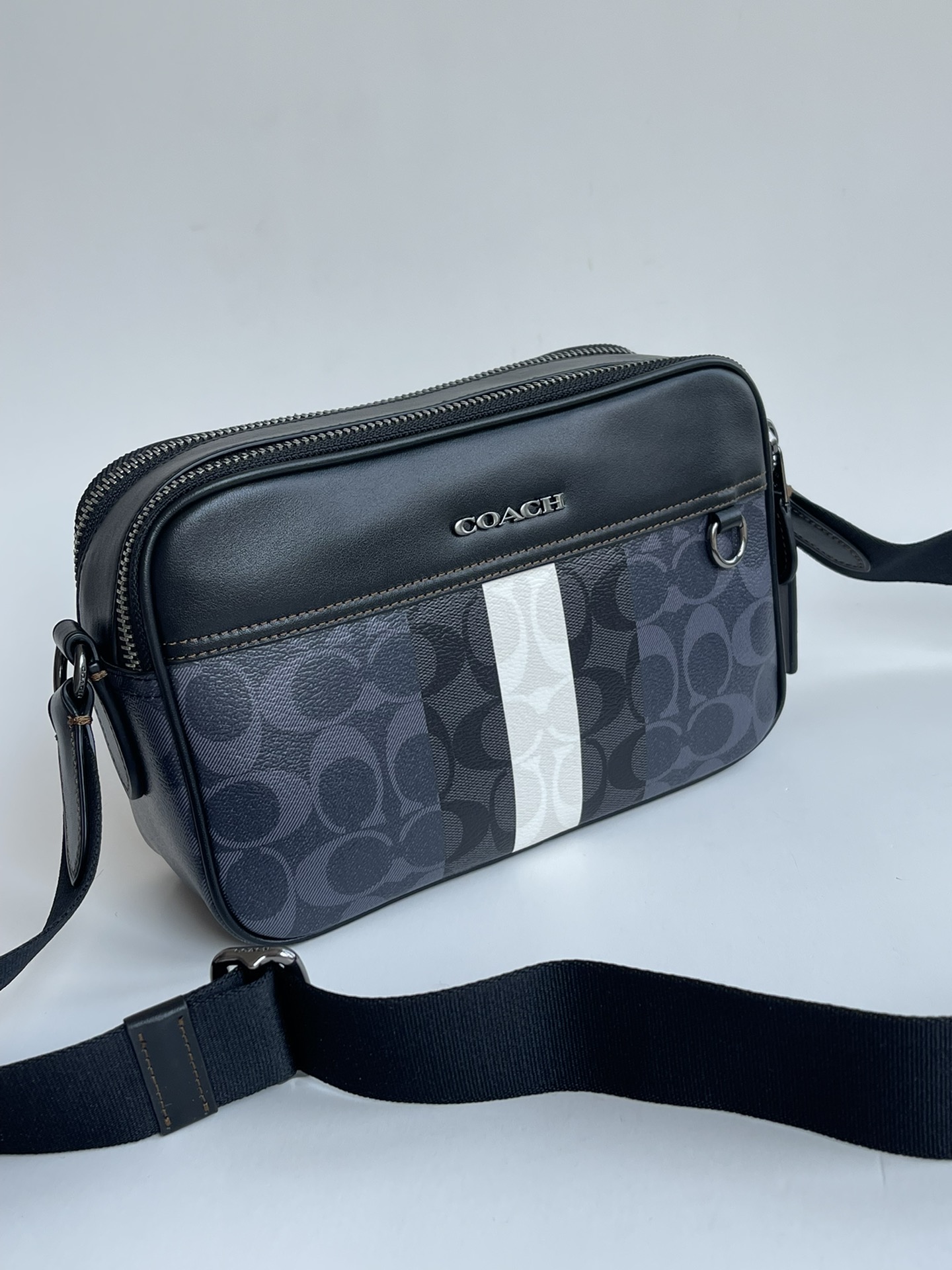 Coach ～纯原 COACH C9965蔻驰 2022新款相机包 COACH 蔻驰 男士双拉链单肩背斜挎包