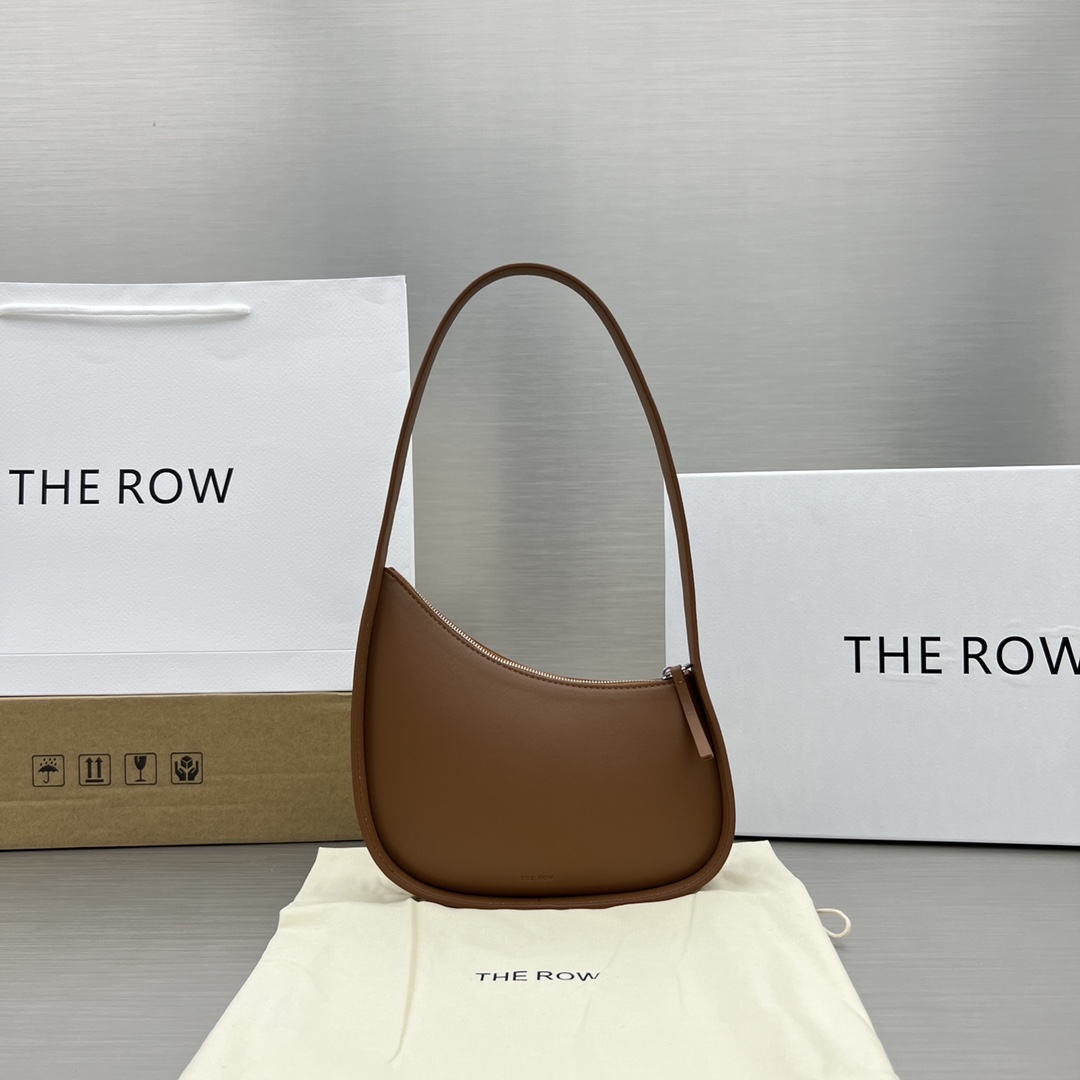 THE ROW 月亮包 腋下包 牛皮 焦糖色
