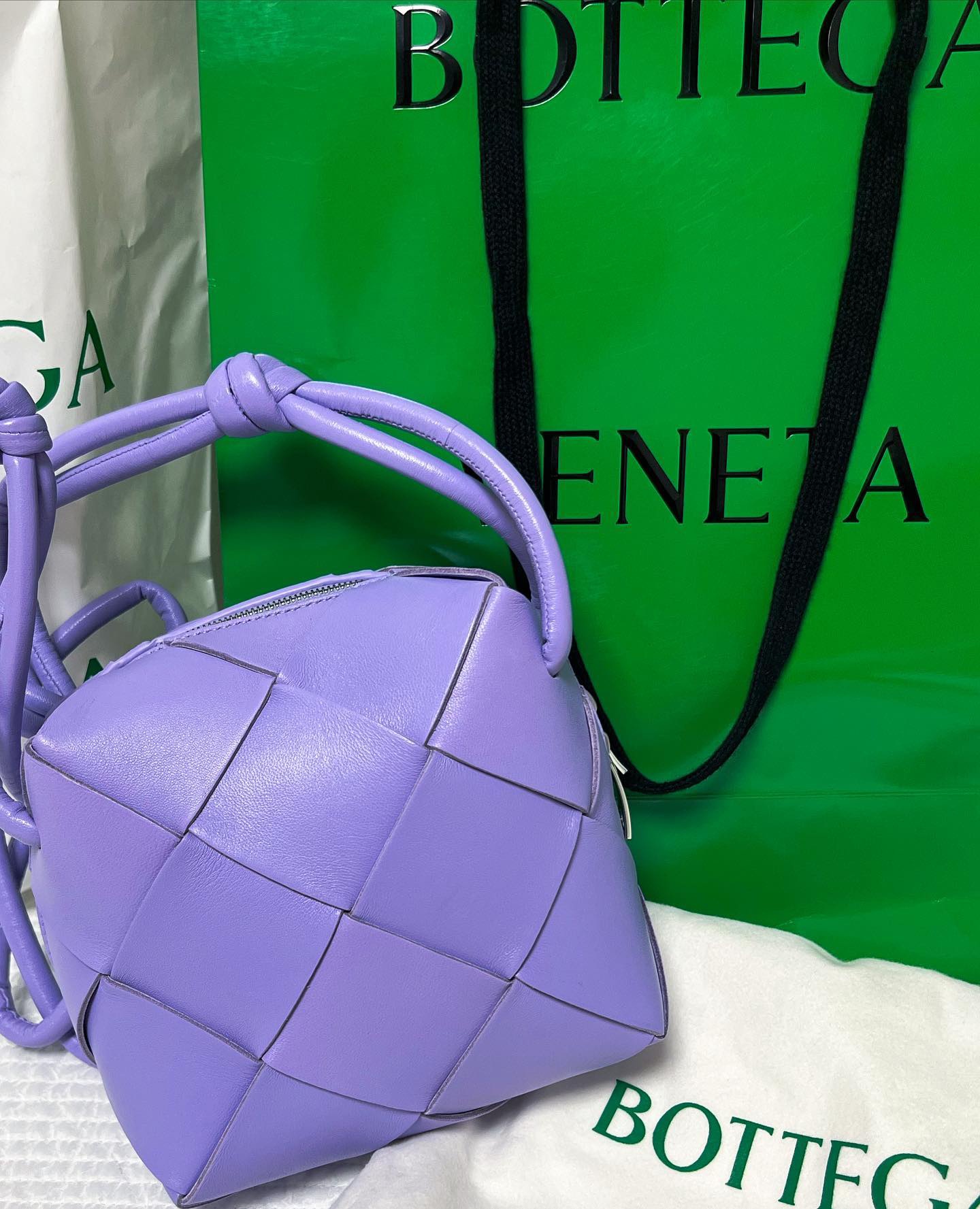 Bottega Veneta CASSETTE 14CM 相机包 701915紫藤色
