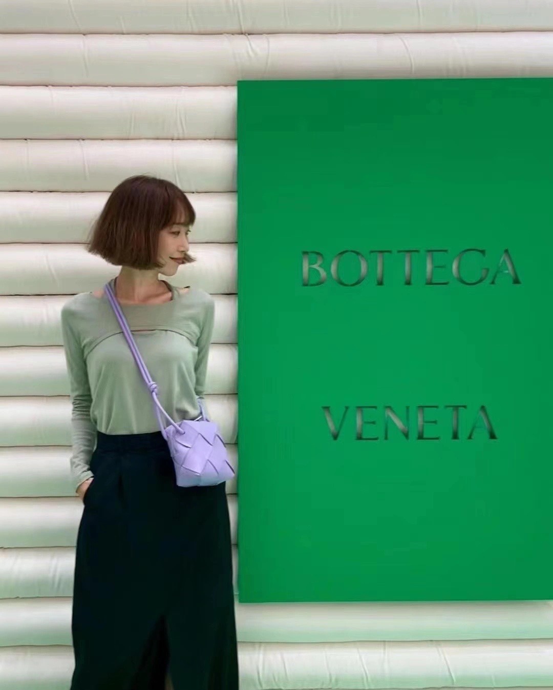 Bottega Veneta CASSETTE 14CM 相机包 701915紫藤色