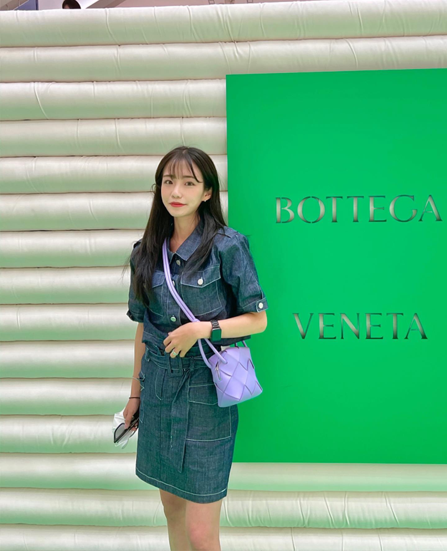 Bottega Veneta CASSETTE 14CM 相机包 701915紫藤色