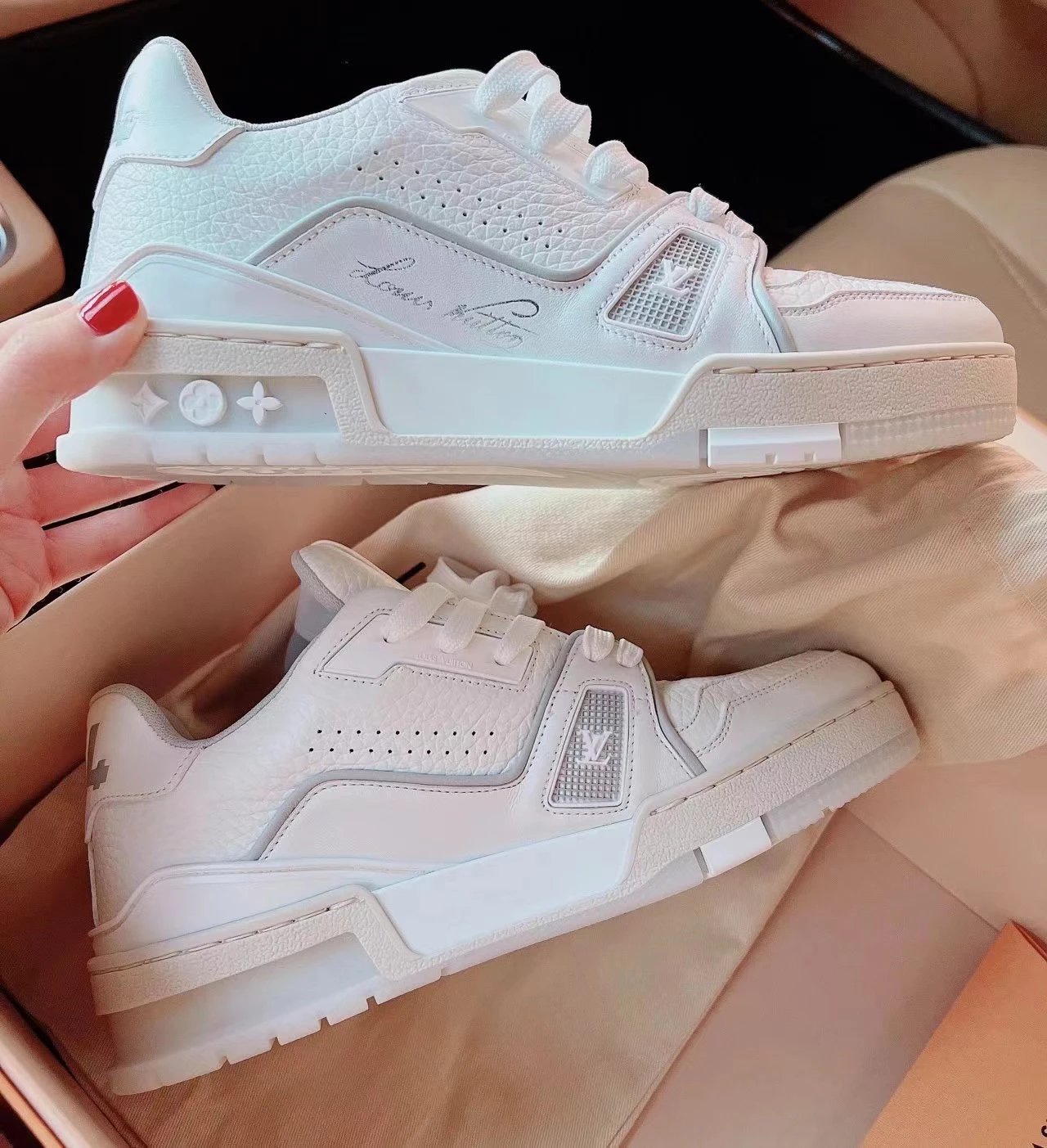 Louis Vuitton White Cement Trainer: A Timeless Classic Sneaker 4 i1662462640 3433 2