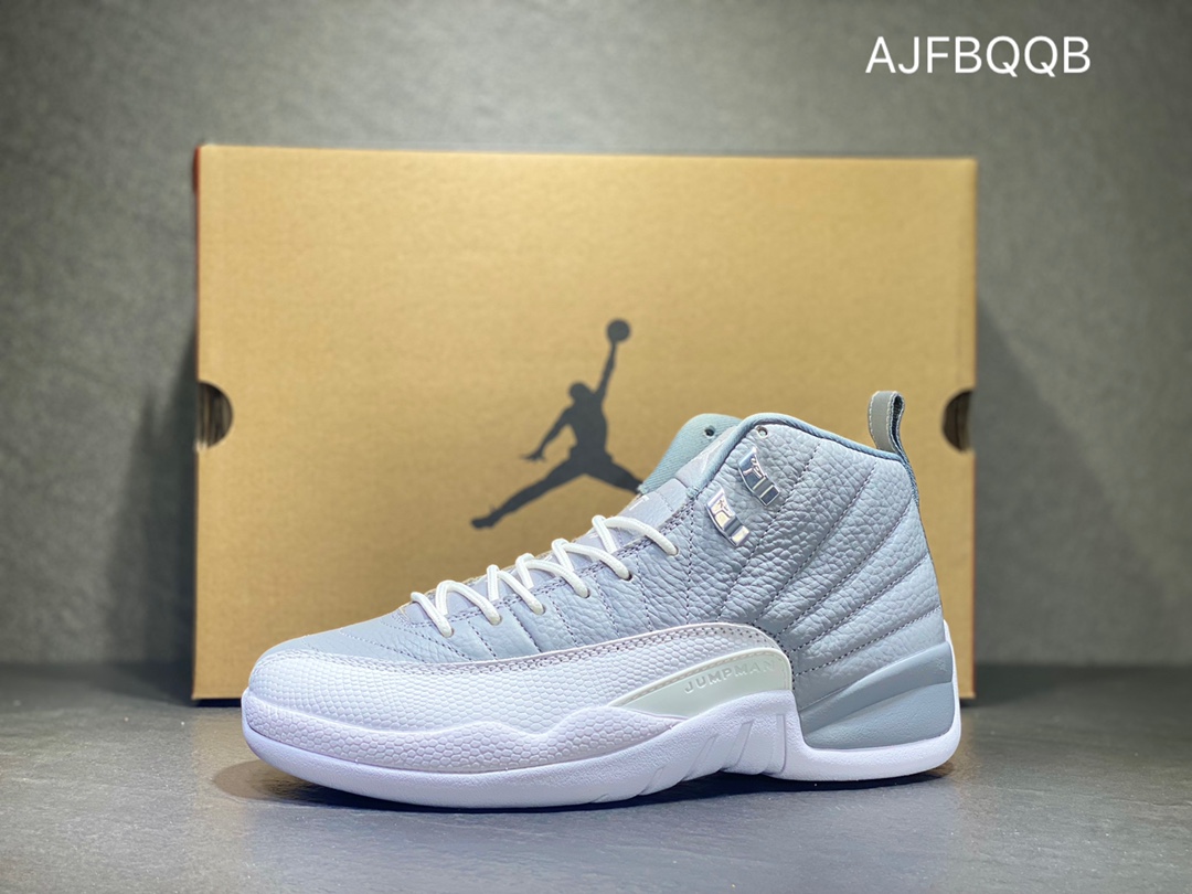 420 纯原版本 Air Jordan 12 AJ12系列 灰白 男子文化篮球鞋 CT8013-015