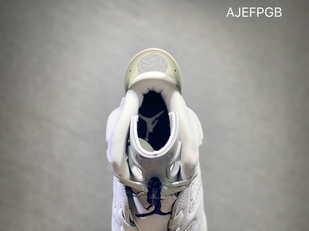 360 Nike Air Jordan 6 Retro”Georgetown”乔丹AJ6代复古休闲文化篮球鞋“乔治城灰蓝麂皮” CT8529-012