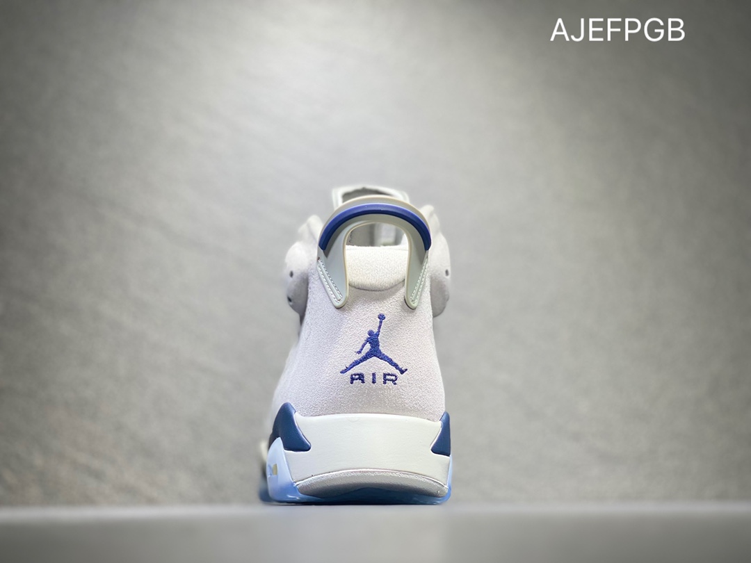360 Nike Air Jordan 6 Retro”Georgetown”乔丹AJ6代复古休闲文化篮球鞋“乔治城灰蓝麂皮” CT8529-012