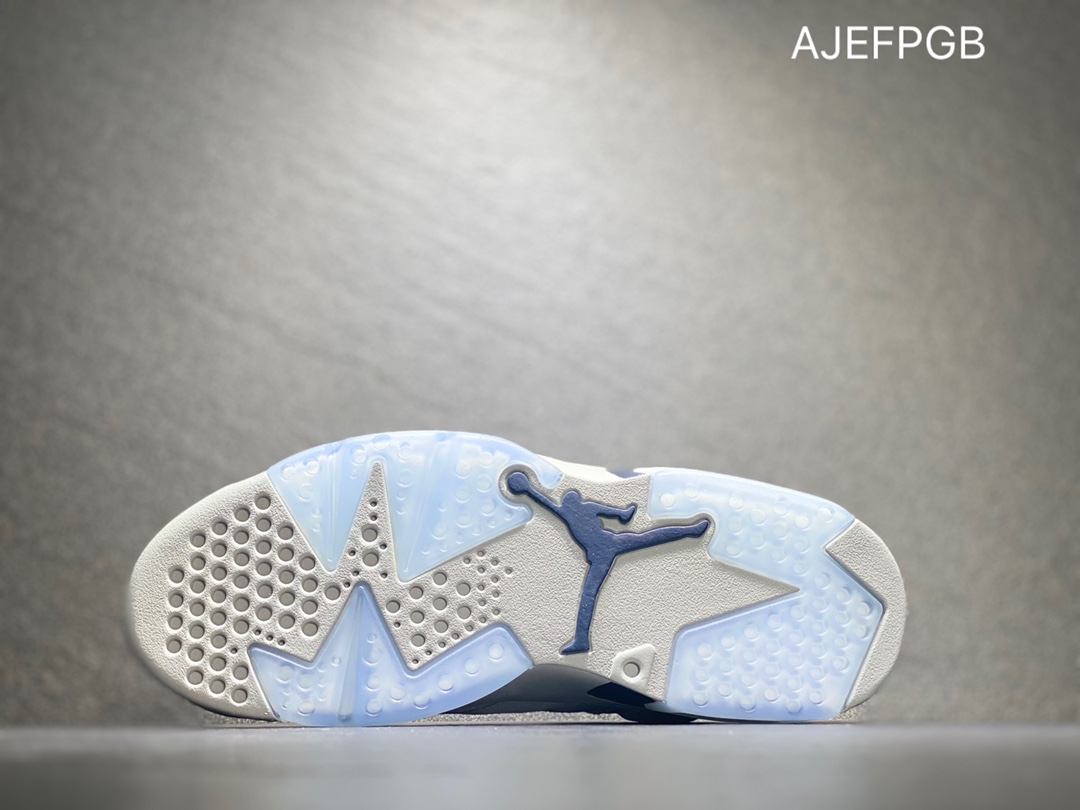360 Nike Air Jordan 6 Retro”Georgetown”乔丹AJ6代复古休闲文化篮球鞋“乔治城灰蓝麂皮” CT8529-012