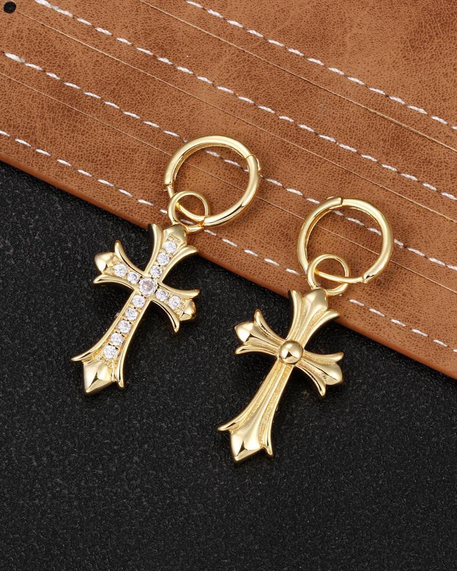325 💰chromeheartscroacht the new earrings are full of holes. it’s a silver ear needle - 图片 3