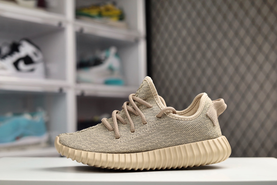 H0 公司级 阿迪达斯 Adidas Yeezy Boost 350 Boost OG ” Oxford Tan ” 350初代 百搭轻便休闲运动慢跑鞋 初代沙色