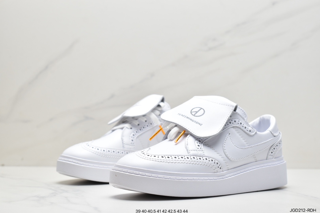 180 权志龙 PEACEMINUSONE x Nike Kwondo 1 休闲时尚板鞋白色小邹菊DH2482-100