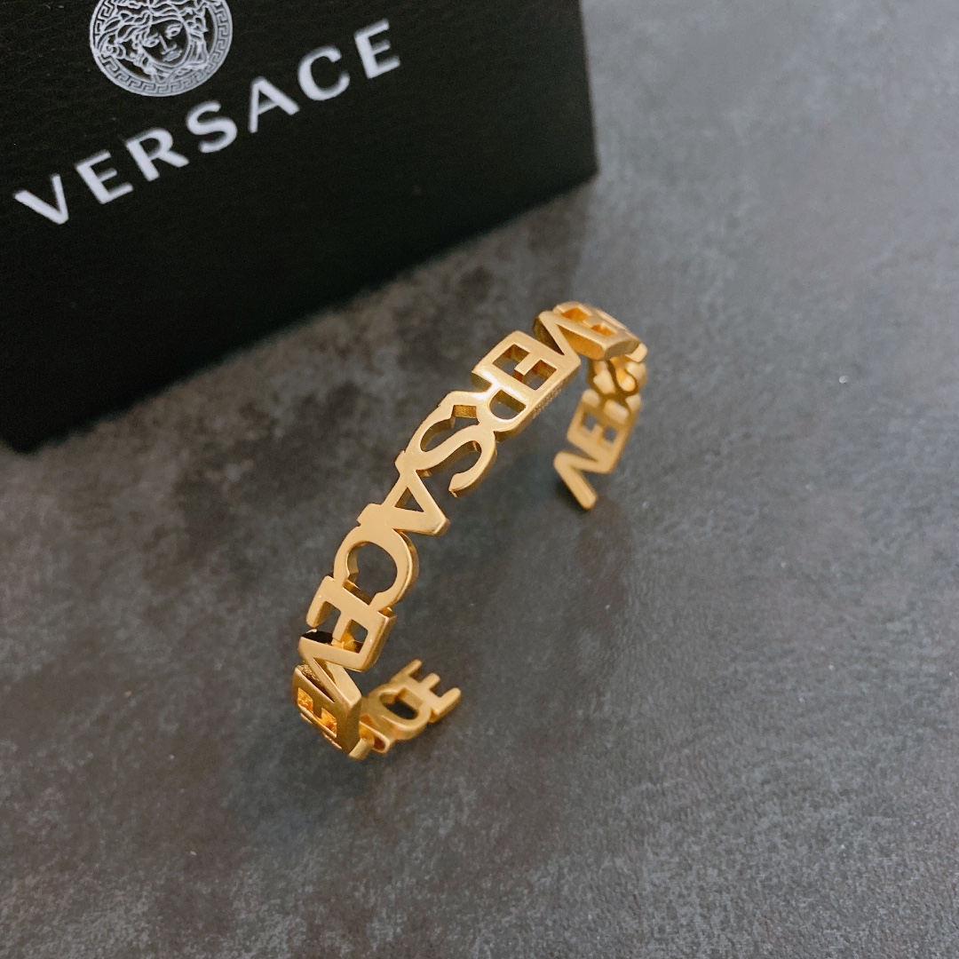 Versace Jewelry Bracelet Set With Diamonds