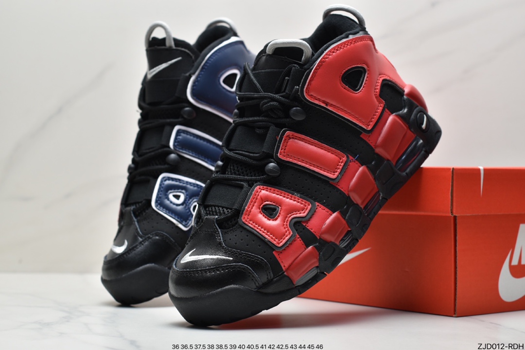 240 耐克Nike Air More Uptempo'96”White/Navy”皮蓬一代系列经典高街篮球鞋 DH9719-100