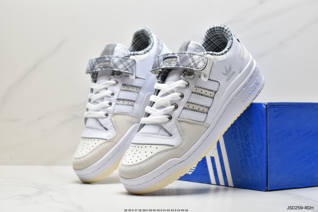 Adidas Clover Originals Forum 84 Low Roman Series Velcro Shoes GW8725