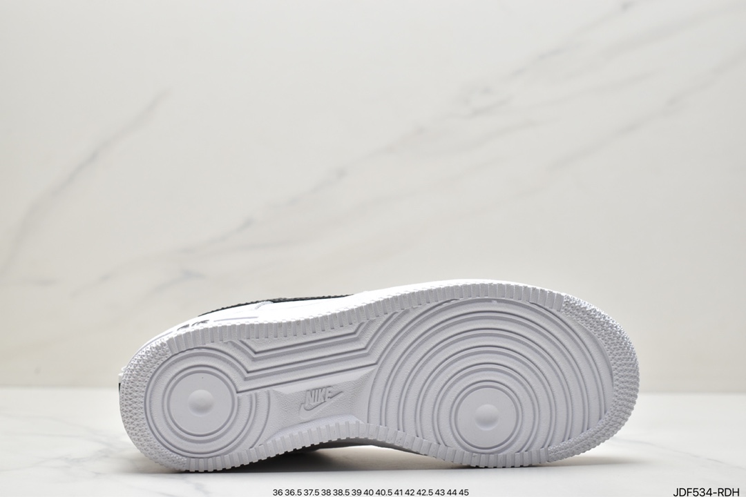 125 耐克/Nike Air Force 1 Utility White BLACK 白黑结构 空军一号 AJ7747-100