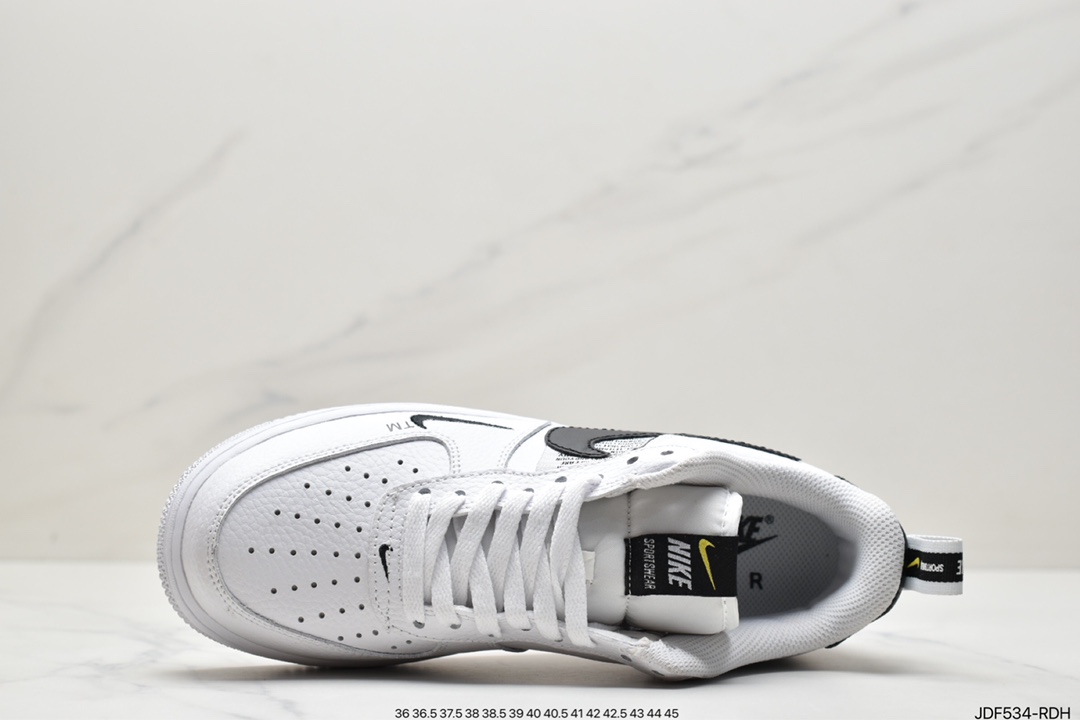 125 耐克/Nike Air Force 1 Utility White BLACK 白黑结构 空军一号 AJ7747-100