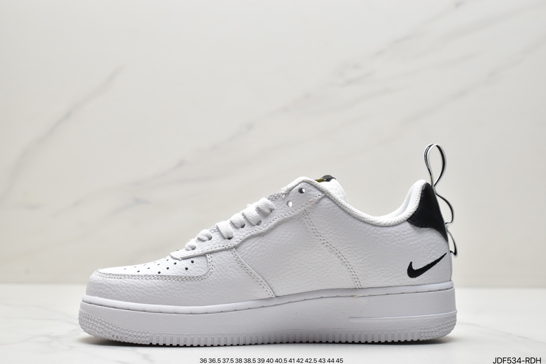 125 耐克/Nike Air Force 1 Utility White BLACK 白黑结构 空军一号 AJ7747-100