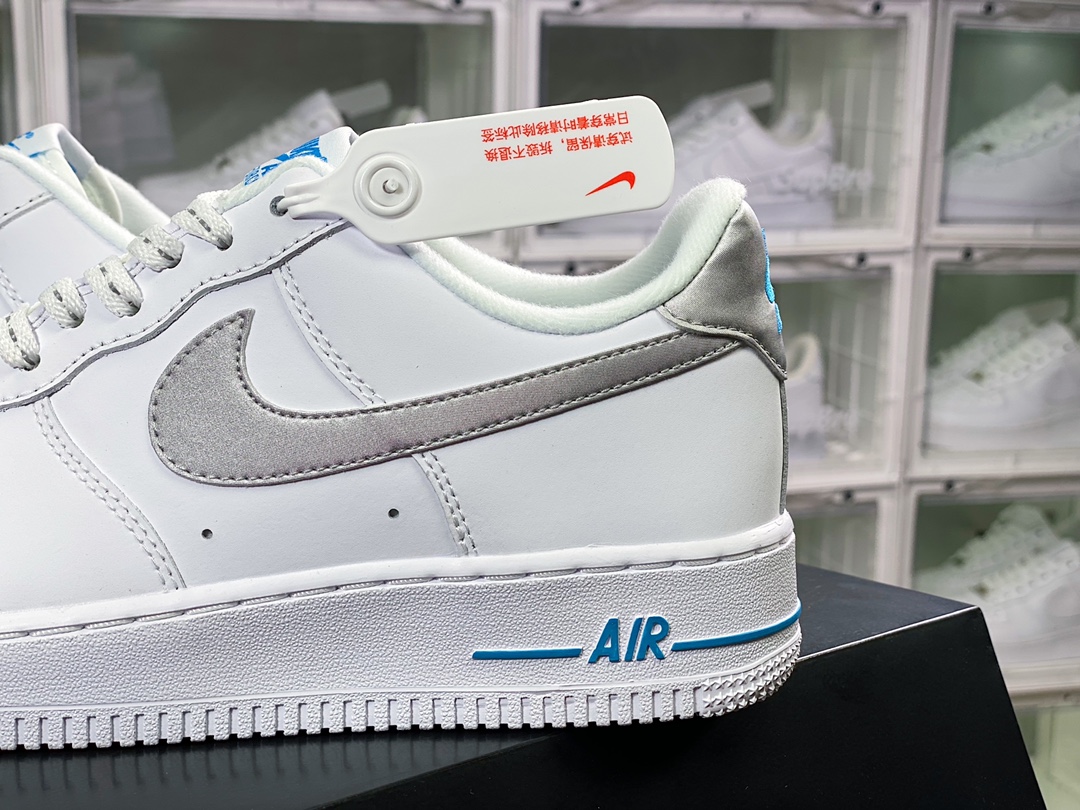 200  Air Force 1’07 Low”White Silver Laser Blue”空军一号经典低帮百搭板鞋DR0142-100
