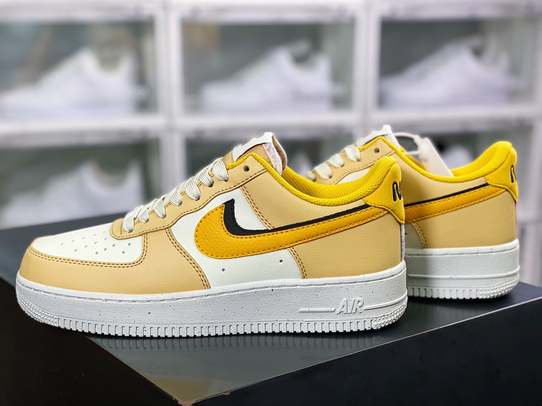 200 Air Force 1’07 LV8 EMB”82 Double Swoosh Yellow”空军一号板鞋“黄白黑双钩”DX6065-171