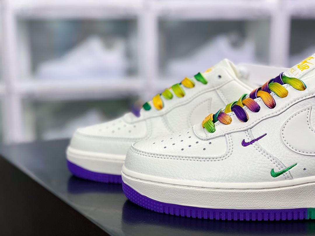 200 Air Force 1Low '07 LV8”NOLA”空军一号低帮经典板鞋“新奥尔良鹈鹕队白紫绿”TF8896-303