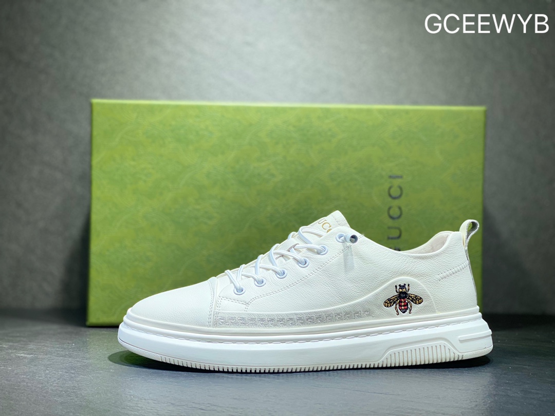 Gucci small white shoes series