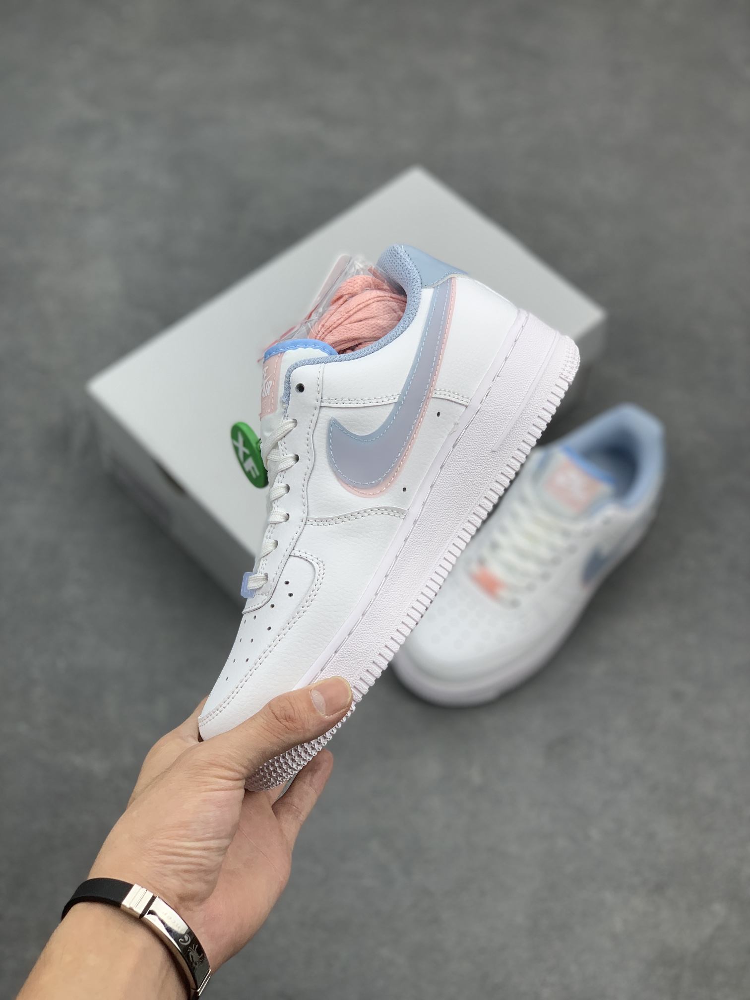 Nike Air Force 1 Low White Pink Blue,3D Glasses Edition,CW1574-100 4 i1662523221 9385 2