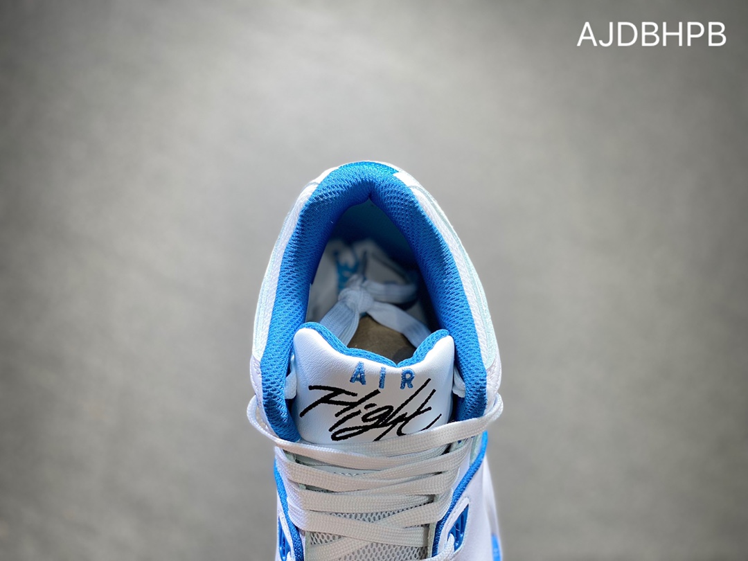 Air Flight Legacy white and blue combines classic Air Jordan 3 and Air Jordan 4 elements into one 306252-116