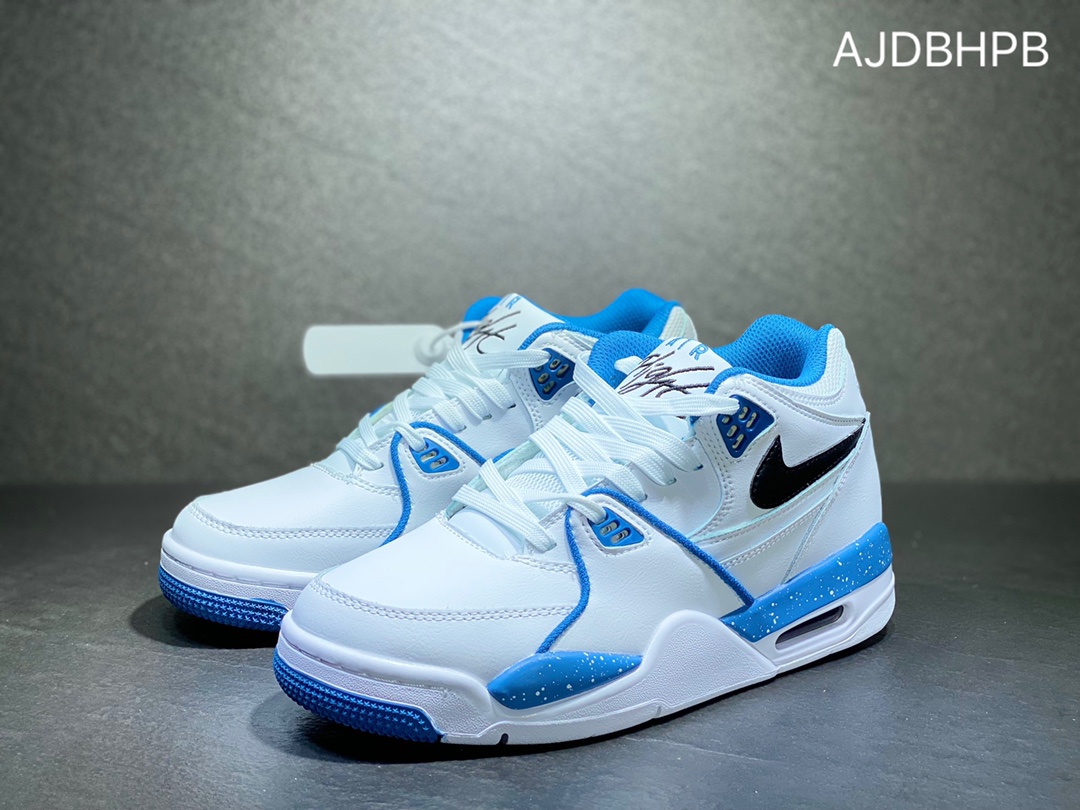 Air Flight Legacy white and blue combines classic Air Jordan 3 and Air Jordan 4 elements into one 306252-116