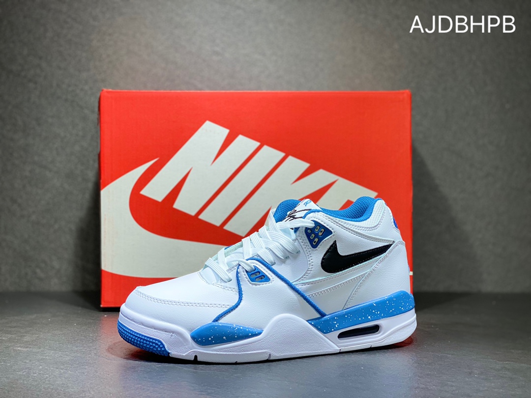 Air Flight Legacy white and blue combines classic Air Jordan 3 and Air Jordan 4 elements into one 306252-116