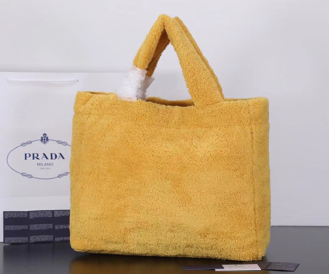 现货黄色毛巾手拎包细节型号1005P