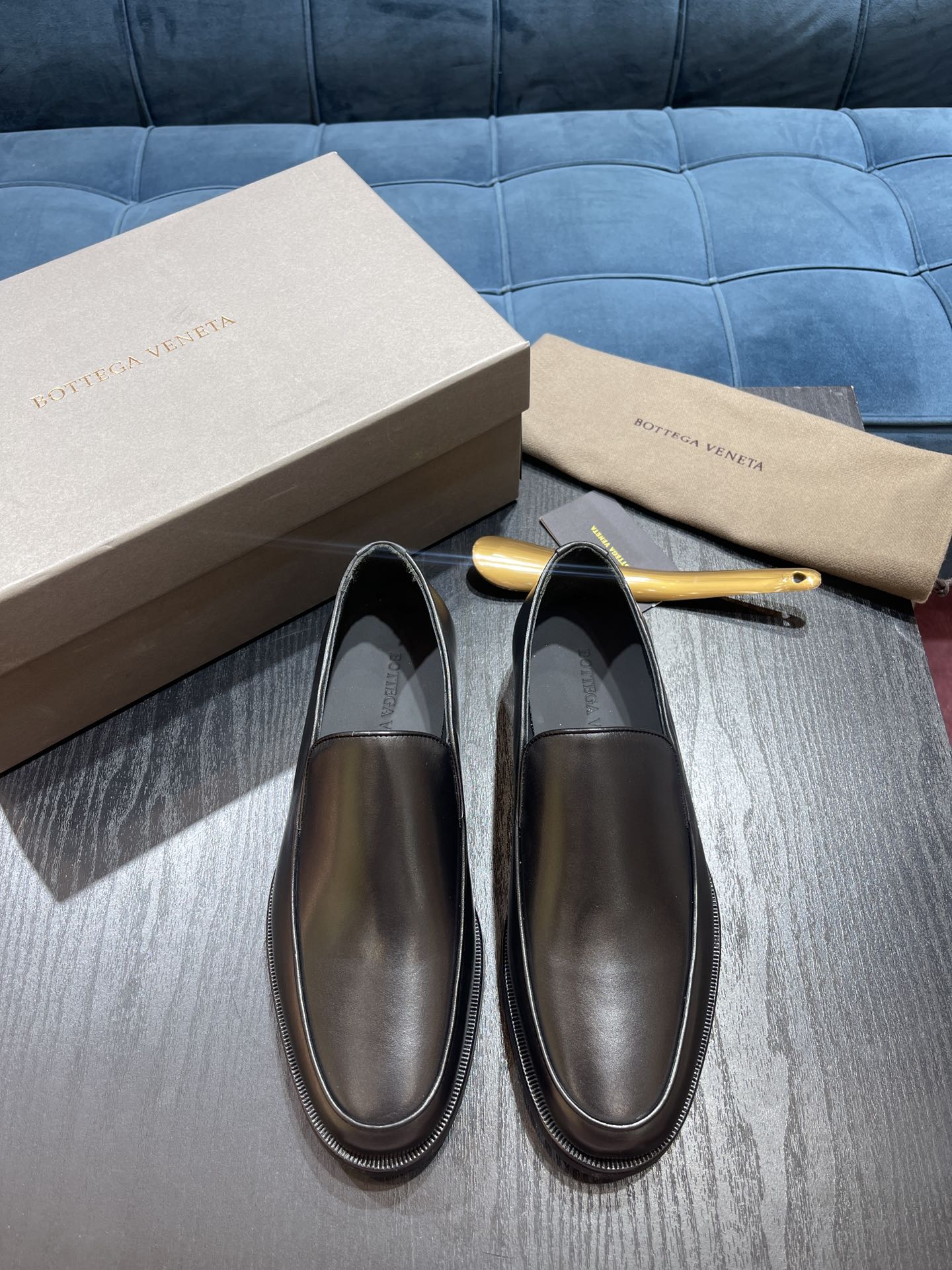 Bottega Veneta Men's Italian Leather Loafers - Premium Comfort & Style