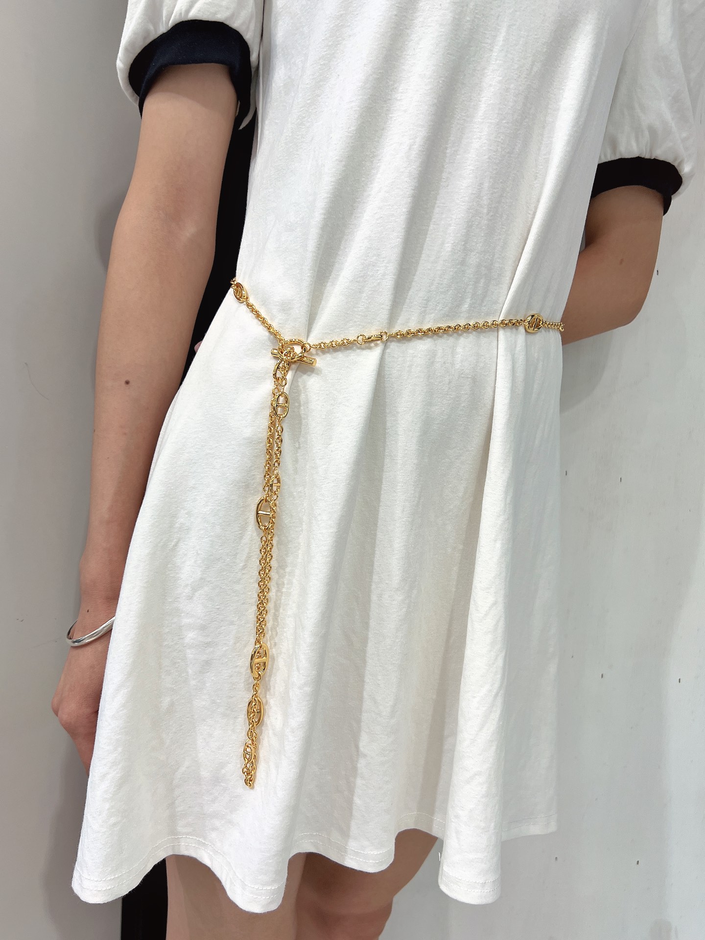 Collar Hermes Chaine d Ancre metal dorado 120cm