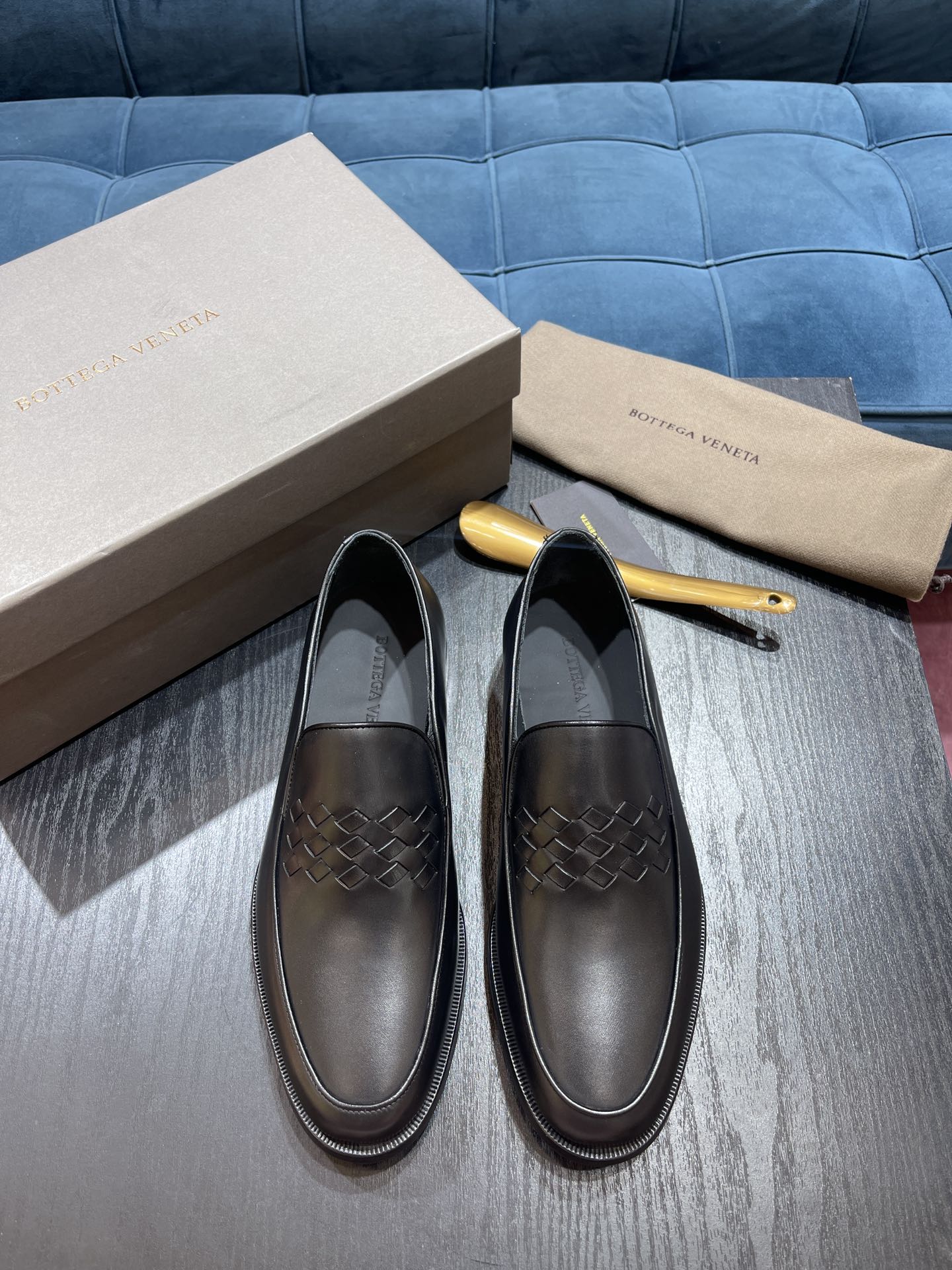 Bottega Veneta Men's Leather Loafers, Italian Craftsmanship, Size 39-44