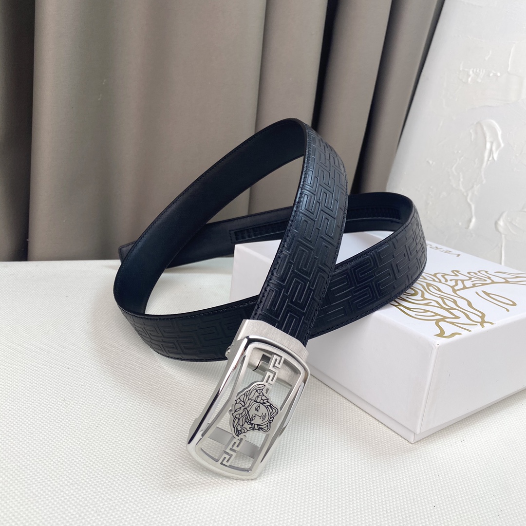 配全套包装礼盒美杜莎人头！进口牛皮宽
