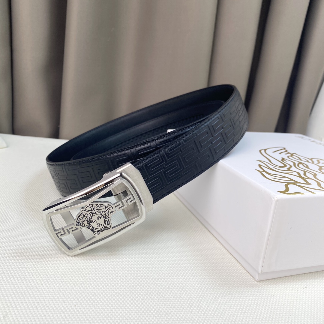 配全套包装礼盒美杜莎人头！进口牛皮宽
