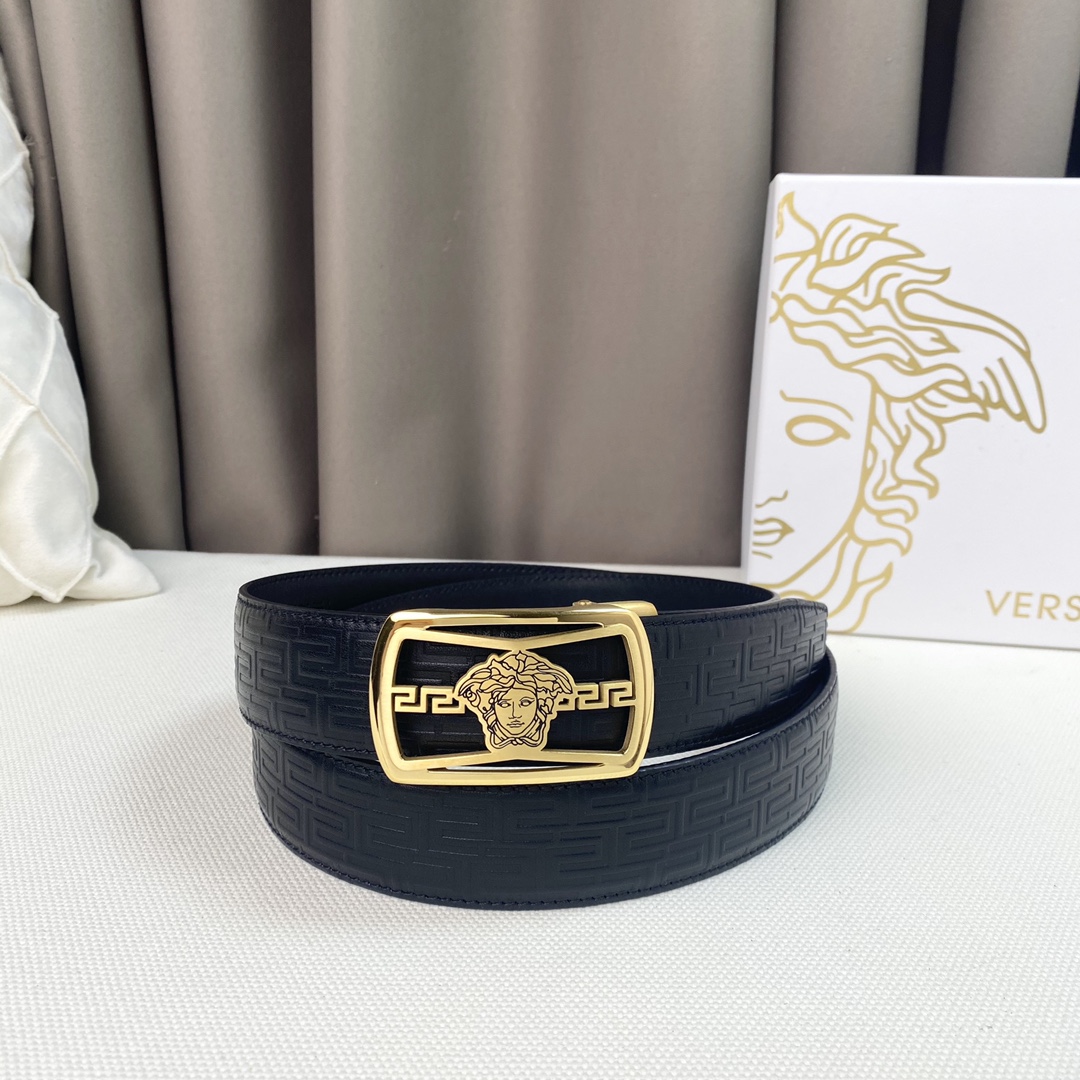 配全套包装礼盒美杜莎人头！进口牛皮宽