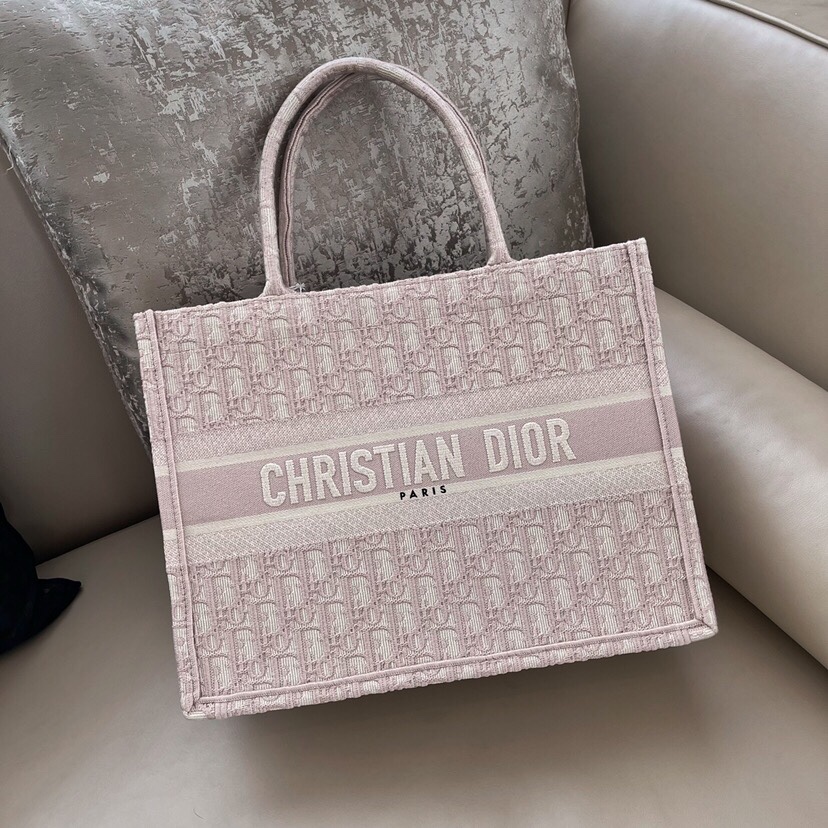 Dior Book Tote Handbags Tote Bags Pink