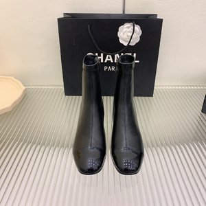 Chanel High Boots Genuine Leather Patent Sheepskin Fall/Winter Collection