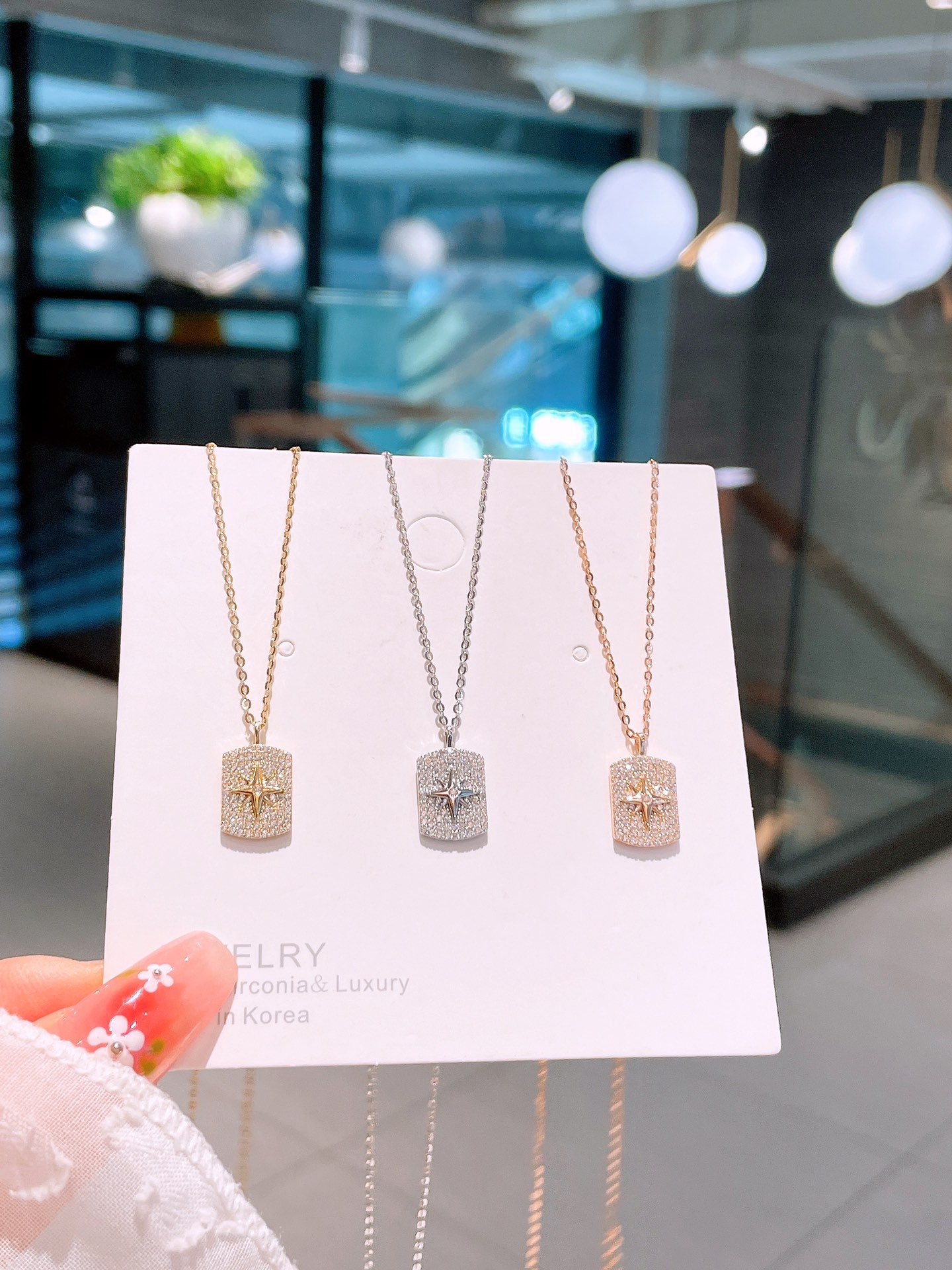 Nickel Free Silver Necklace Ethereal Christmas Silver