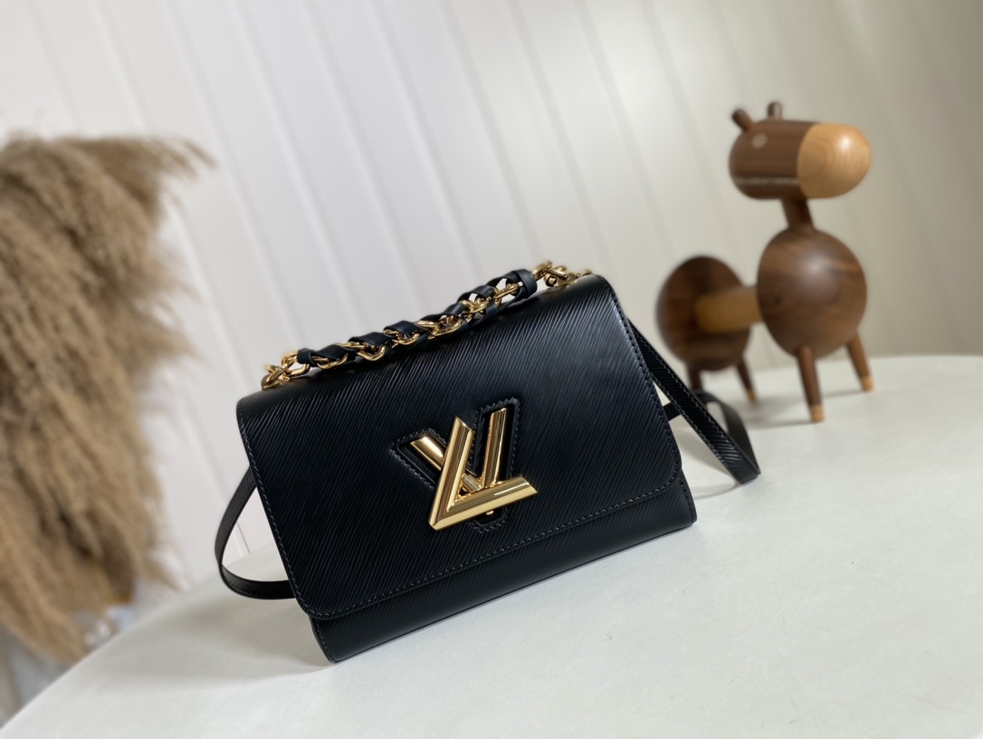 AAA+ Replica
 Louis Vuitton Bags Handbags Buy best quality Black Epi LV Twist Chains M59896